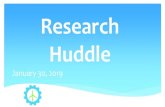 Research Huddle - Canadian Wind Energy Association … · Research . Huddle • University of Windsor • Concordia • University of Calgary • Nergica • WEICan. YR21 energy investment