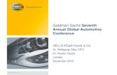 Goldman Sachs Seventh Annual Global Automotive …...2015/12/03  · HF-7761DE_C (2012-12) Goldman Sachs Seventh Annual Global Automotive Conference HELLA KGaA Hueck & Co Dr. Wolfgang
