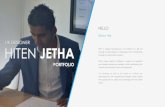 About me. HITEN JETHA · User Experience Designer Identified opportunities from research that balanced the needs of users with need of the client, created interactive medium fidelity