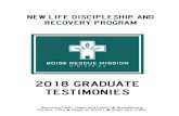 New Life Discipleship and recovery Program · New Life Discipleship and recovery Program Restoring Faith, Hope, and Family w BoiseRM.org PO Box 1494 w Boise, ID 83701 w (208) 343-2389