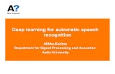 Deep learning for automatic speech recognition...languages for speech recognition. Language Resources and Evaluation, pp.1—27, 2016. (2) P.Smit, J.Leinonen, K.Jokinen, M.Kurimo.