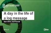 a log message A day in the life of - Linux Foundation Events · A day in the life of a log message Kyle Liberti, Josef Karasek @Pepe_CZ ... Kafka A publish/subscribe messaging system