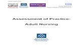 Assessment of Practice: Adult Nursing · Assessment of Practice: Adult Nursing . 2 . Confidentiality Entries made in this practice assessment document must ensure the service users’