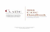 2018 CATC Addiction Counselor Handbook Certification Board of … · 2018-06-17 · 2018 CATC Handbook . Certified Addiction Treatment Counselor (CATC) 5230 Clark Avenue | Suite 1