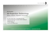 Whitepaper 3D Projection Technology ... Whitepaper 3D Projection Technology Active-, Passive- Projection