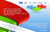 Oral Health Conference & Exhibition Brochure (web) 26082014.pdf · current concepts in the care and maintenance of implants and the surrounding periodontal tissues. This course is