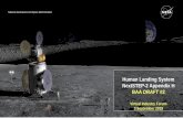 Human Landing System BAA DRAFT #2 - NASA€¦ · 04.09.2019  · Program Executive, Human Landing System (NASA HQ) 2:15. Q&A: All. 2. Forum Purpose • Provide an update on NASA’s