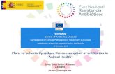 Plans to voluntarily reduce the consumption of antibiotics ... · Antibiotic consumption: Spain vs. UE 2016 35,8 24 0 5 10 15 20 25 30 35 40 Human (DHD) 362,4 124,6 0 50 100 150 200