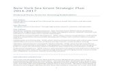 New York Sea rant Strategic Plan 2014 2017 · 2013-09-11 · 1 New York Sea rant Strategic Plan 2014-2017 Technical ocus Areas for Assisting Stakeholders Our Vision Coastal decision-making