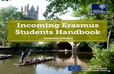 Incoming Erasmus Students Handbook - University of Oxford · Erasmus exchange student, and that this guide will help prepare you for your visit by providing some useful information