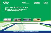 Accreditation of Environmental Consultants · The EIA was introduced as a legal requirement in Pakistan in 1983 with the promulgation of Pakistan Environmental Protection Ordinance