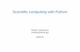 Scientific computing with Python - Amazon S3s3-ap-northeast-1.amazonaws.com/jrjohansson/web/talks/SciCompP… · Why Python for scientific computing? Python is a general purpose,