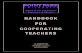 HANDBOOK FOR COOPERATING TEACHERS - Point ... HANDBOOK FOR COOPERATING TEACHERS 201 WOOD STREET 710