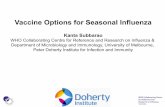 Vaccine Options for Seasonal Influenza...2019/02/03  · – adjuvanted IIV with an oil in water adjuvant • Influenza vaccines mediate protection through antibody directed at the