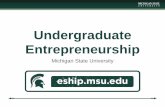 Undergraduate Entrepreneurship · • Business Development & Management – Great companies are built upon solid foundations and structures. With this in mind we provide students