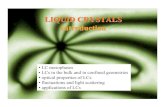 LIQUID CRYSTALS Introductionoptlab.ijs.si/idrevensek/NOSCM1c.pdf · 2006-03-08 · Nematic liquid crystals are strongly birefringent “liquids”!!! (n. e-n. o) ∝ S. N. Phase retardation