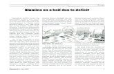 Alumina on a boil due to deficit - Metalworldmetalworld.co.in/focus0706.pdf · Alumina on a boil due to deficit International alumina prices, the intermediate product from which aluminium