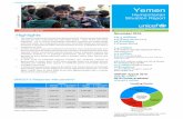 UNICEF Yemen Situation Report November 2016 · November 2016 10.3 million # of children affected out of 18.8 million # of people affected 1.4 million # of children internally displaced