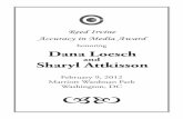 honoring Dana Loesch - Accuracy in Media€¦ · Grassroots Journalism. Loesch is the Editor-in-Chief of Big Journalism, a regular CNN contributor and host of the St. Louis-based