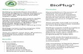 Distributed by: 972-429-1719 …...Distributed by: The Green Chemical Store, Inc. Dallas, TX 972-429-1719 BioPlug® Formulas Bioremediation is the process of utilizing natural organisms,