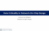 Data Criticality in Network-On-Chip Design...Data Criticality in Network-On-Chip Design Joshua San Miguel Natalie Enright Jerger Network-On-Chip Efficiency 2 Efficiency is the ability