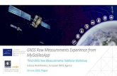 GNSS Raw Measurements Experience from MyGalileoApp · GNSS Raw Measurements Experience from MyGalileoApp 26 June 2019, Prague Justyna Redelkiewicz, European GNSS Agency 1 Third GNSS