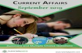 Current Affairs - September 2019 - tutorialspoint.com€¦ · Current Affairs –September 2019 2 Current Affairs ─ September 2019 This is a guide to provide you a precise summary
