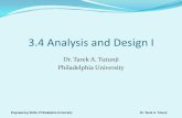 3.4 Analysis and Design I - Philadelphia University...3.4 Analysis and Design I Dr. Tarek A. Tutunji Philadelphia University Engineering Skills, Philadelphia University Dr. Tarek A.