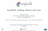 EasyBuild: building software with easekehoste/EasyBuild-intro-Espoo... · 2015-05-05 · new release every 6{8 weeks (latest: EasyBuild v2.1.0, 20150430) next release: planned for