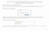 Guide to Using iThenticate for Penn Anthropology Senior ... · Guide to Using iThenticate for Penn Anthropology Senior Thesis Submission 1 Step 1: Obtain an iThenticate Account ...