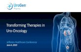 Transforming Therapies in Uro-Oncology Pharma Ltd.pdfTransforming Therapies in Uro-Oncology. June 4, 2019. ... the timing and success of clinical trials, including the OLYMPUS Phase