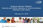 Hearing and Other Sensory or Communication Disorders and ... · 2/22/2018  · Hearing and Other Sensory or Communication Disorders Newborn screening, evaluation, and intervention