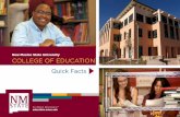 New Mexico State University COLLEGE OF EDUCATION · New Mexico State University 1 E ducation transforms lives through discovery. The College of Education at New Mexico State University