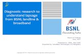 Diagnostic research to understand lapsage from BSNL landline & …sneaindia.com/files/Technical Circulars/Consumer Fixed... · 2018-07-04 · Diagnostic exercise to understand lapsage