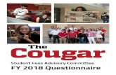 Student Fees Advisory Committee FY 2018 …...The Cougar: SFAC FY 2018 Questionnaire — 2 1. Please provide a one-page executive summary of your questionnaire responses. This summary