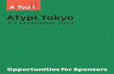 Opportunities for Sponsors · sponsor on social media and in email • Your company logo displayed in print advertising and promotional material DURING ATYPI • Your company named