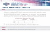 THE NETHERLANDS - WIPO · 1 3rd The Netherlands ranks 3rd among the 39 economies in Europe. THE NETHERLANDS The Global Innovation Index (GII) is a ranking of world economies based