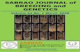 SABRAO JOURNAL of BREEDING and GENETICSsabraojournal.org/wp-content/uploads/2020/04/...characterization and background selection of BC3F1 Inpari-30 × ... for drought and submergence