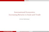 International Economics Increasing Returns to Scale and Tradearmeconomist.com/atc/IE_ATC_AG_Lecture_10.pdf · Internal economies of scale & Trade Internal economies of scale and Trade