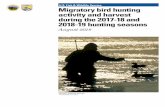 U.S. Fish & Wildlife Service Migratory bird hunting ......Abstract: National surveys of migratory bird hunters were conducted during the 2017 and 2018 hunting seasons. Hunters of the