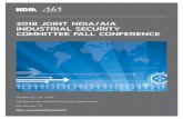 2018 JOINT NDIA/AIA INDUSTRIAL SECURITY COMMITTEE FALL ... · Regan Starkey President, Information Discovery Services 9:15 – 9:45 am NETWORKING BREAK GRAND K FOYER 9:45 – 10:45