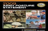 ARMY POSTURE STATEMENT · 2018-02-23 · 2009 ARMY POSTURE STATEMENT May 7, 2009 Our Nation is in its eighth year of war, a war in which our Army—Active, Guard, and Reserve—is
