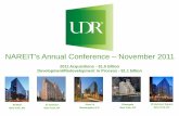 NAREIT's Annual Conference November 2011and $110 million of OP units issued in conjunction with the acquisitions of 10 Hanover and 95 Wall. (3) As of September 30,2011, at historical