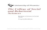 The College of Social and Behavioral Sciences · 2020-04-16 · College of Social and Behavioral Sciences BSSW Handbook | April 2020 | Version 3.0 Page 9 taking more than one course