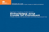 Northern Territory Public Sector Principles and Code of ... · Northern Territory Public Sector Principles and Code of Conduct Public Sector Employment and Management Act 2 Foreword