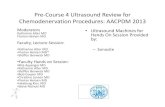 Pre Course 4 Ultrasound Review for Ch d iChemodenervation PdP … · 2014-05-23 · Pre‐Course 4 Ultrasound Review for Ch d iChemodenervation PdProcedures: AACPDM 2013 Moderators