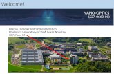 Martin Frimmer (mfrimmer@ethz.ch) Photonics Laboratory of … · 2019-08-13 · Welcome! 2 Martin Frimmer (mfrimmer@ethz.ch) Photonics Laboratory of Prof. Lukas Novotny HPP M24 Nano-optics