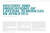 LATERAL TENODESIS FOR ACL HISTORY AND INDICATIONS OF ... · this kind of surgical procedure: lateral tenodesis, lateral extra-articular procedure, lateral extra-articular plasty,
