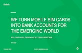 WE TURN MOBILE SIM CARDS INTO BANK …...Title Fonbnk Summary NGO Case Studies CaLP MAY2020 Created Date 5/5/2020 2:42:27 PM
