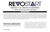 1 - Way Remote Start System...1 - Way Remote Start System INSTRUCTIONS CONGRATULATIONS on your choice of a CrimestopperRevo Start 1-WayRemote Start System. This system is an RF AntennaDecoderthat